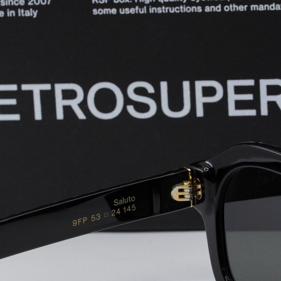 Final Price! RetroSuperFuture SALUTO BLACK 9FP Sunglasses - Picture 8 of 11